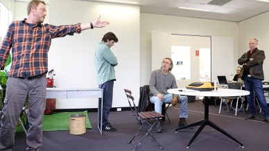 TRUE WEST rehearsals